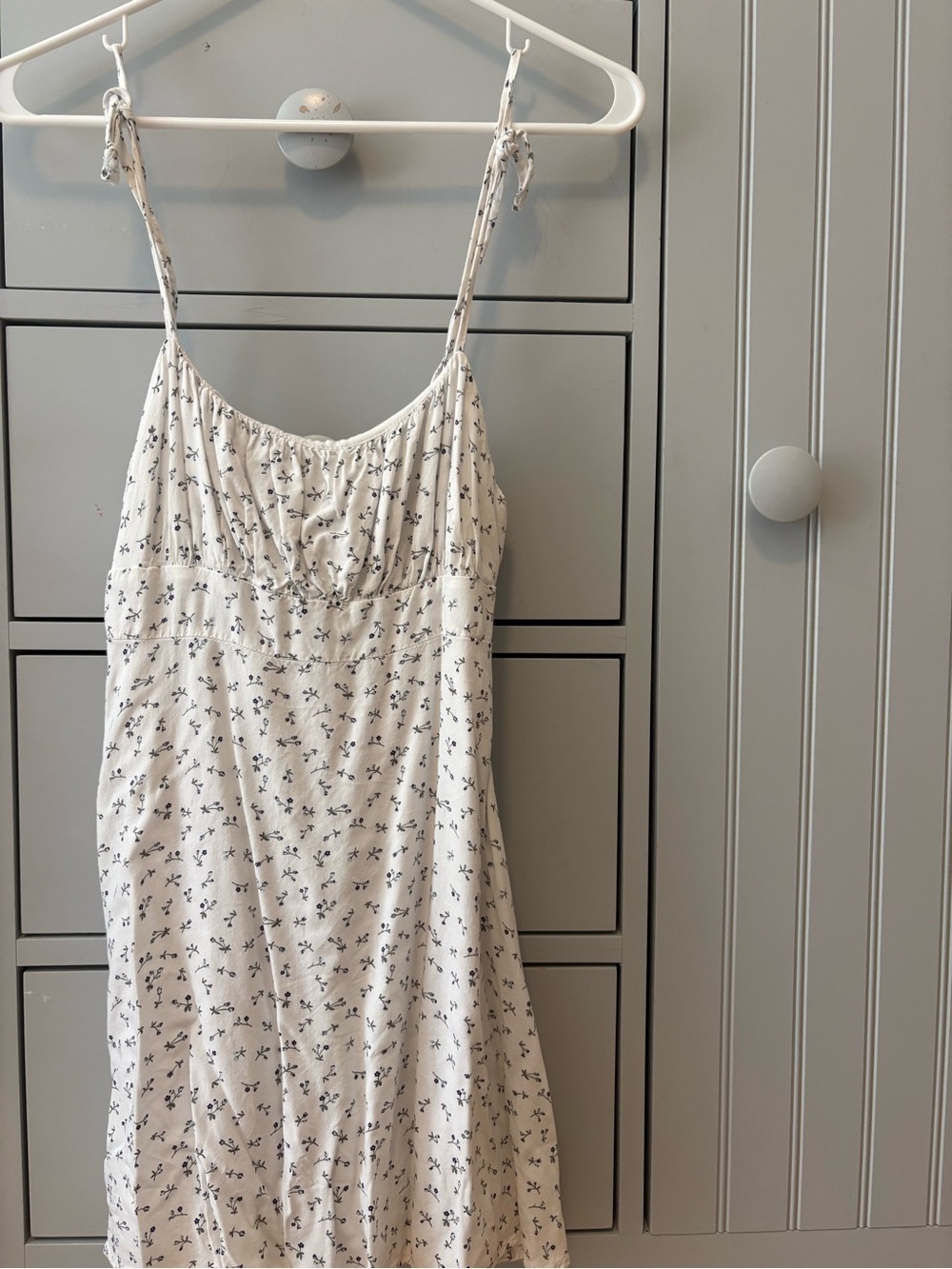 La Hearts White Floral Slip Dress